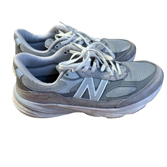 New Balance 990v4 leather-trimmed suede and mesh sneakers Size 10.5 - Picture 1 of 6